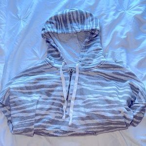 ZEBRA 3/4 ZIP HOODIE